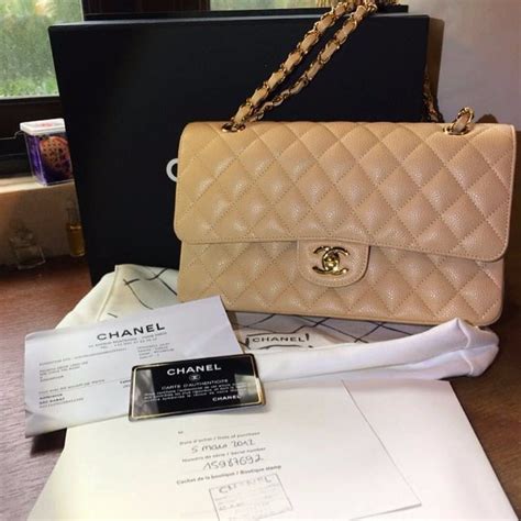 chanel beige bag 2018